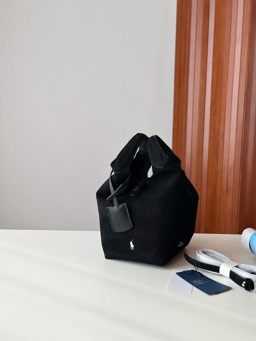 拉夫劳伦RL新款小号麂皮菜篮子包 手拎包斜挎包 SZ 341064 商品图4