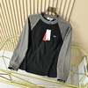 饿鱼2026春秋男士圆领双面德绒休闲撞色卫衣打底T恤 商品缩略图3