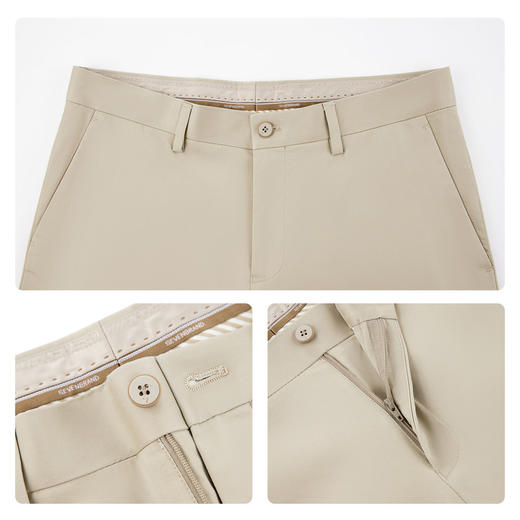 【犀牛褶/含莱赛尔】柒牌男装2026春夏商务修身微弹挺括混纺西裤 130H72350 商品图3