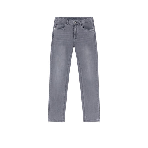 【棉混纺】德鲨灰色直筒牛仔裤男青年2026春夏新品弹力休闲裤长裤 商品图4