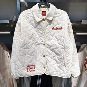 安踏女士好事发生休闲百搭翻领宽松运动棉服162618801-1