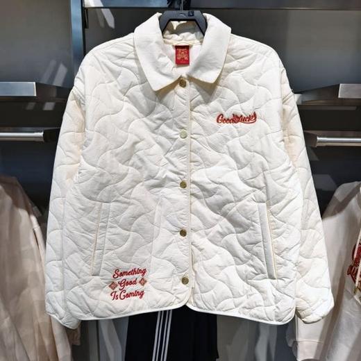 安踏女士好事发生休闲百搭翻领宽松运动棉服162618801-1 商品图0