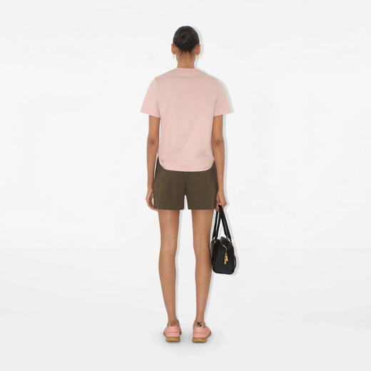 【二】BURBERRY 巴宝莉 女士马术骑士印章棉质圆领短袖T恤 粉色 8110925 C2989 商品图4