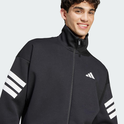 Adidas阿迪达斯男子FUTURE ICONS TRACK JACKET 立领运动休闲夹克外套JD4885 商品图4