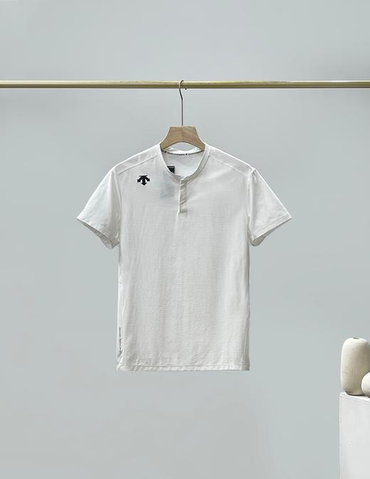 迪桑特TRAINING系列综训男士亨利领短袖针织衫T恤 QK 341066 商品图1