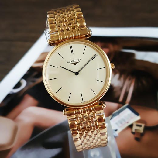 【98新（放置品）】LONGINES 浪琴L4.635.2.32.8石英机芯33MM（女款）嘉岚系列PVD镀金220226TJ01 商品图4
