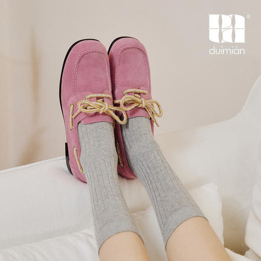 对面duimian帆船鞋老钱风一脚蹬乐福鞋 商品图2