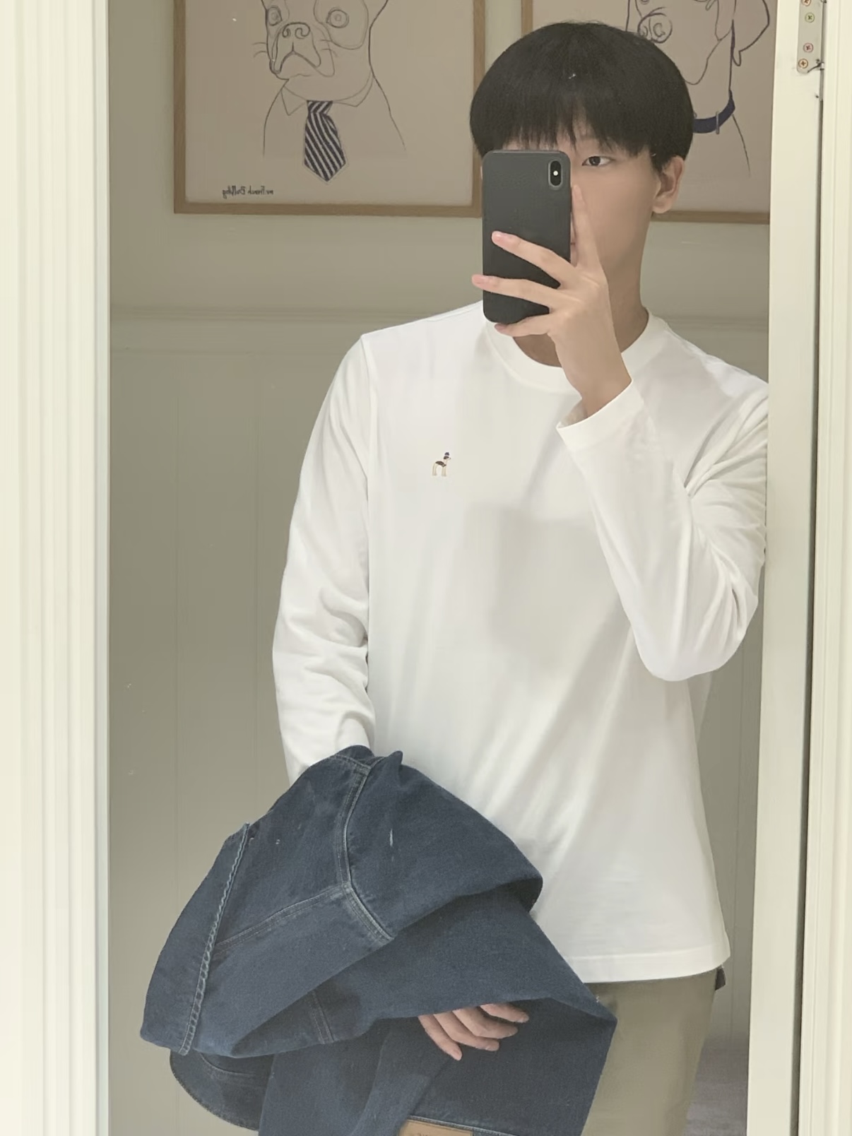 26春季新品上新！ 哈吉斯经典基础款长袖打底衫   圆领衫