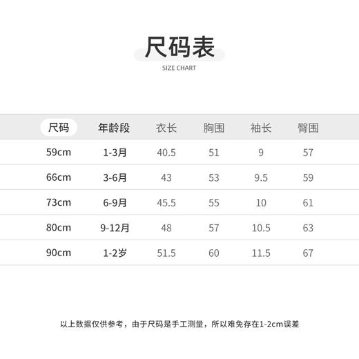 比萌蜂采蜜短袖开襟哈衣HY26SUN229白黄色调59#-90# 商品图2