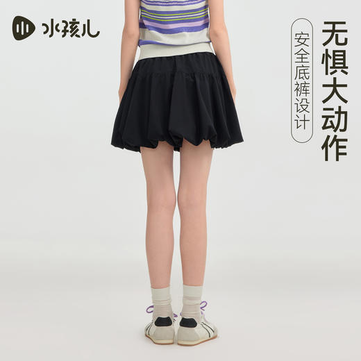 水孩儿童装速干短裙女童26夏季新款可爱风蝴蝶结半身裙大童花苞裙 商品图4