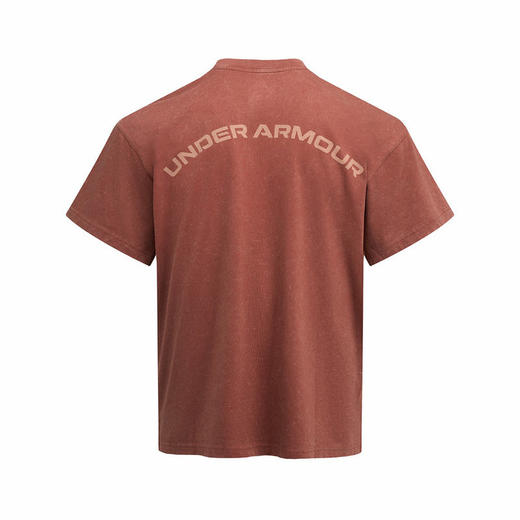 安德玛春夏新款Washed男女情侣水洗运动休闲短袖T恤 6014291-688 商品图1