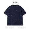 SDSA夏季高级感新款男士满天星撞色满印花卉短袖T恤时尚百搭上衣 商品缩略图4