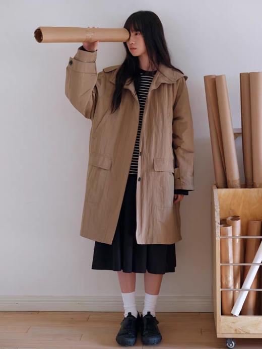 步履不停/6A21085C/可拆卸风衣外套 商品图0