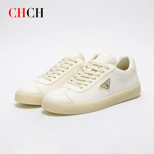 CHCH平衡鞋新款生胶底小白鞋轻便休闲鞋女鞋CO2B5201 商品图0