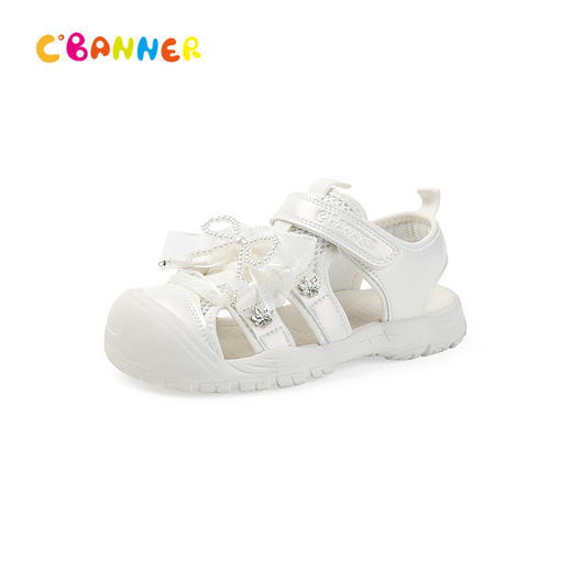 千百度2026夏季趣味珍珠  卡通造型透气休闲凉鞋童鞋A26362001 商品图0