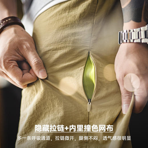 马登工装美式山系伞兵裤户外薄款塔丝隆直筒机能休闲长裤子男士春 商品图2