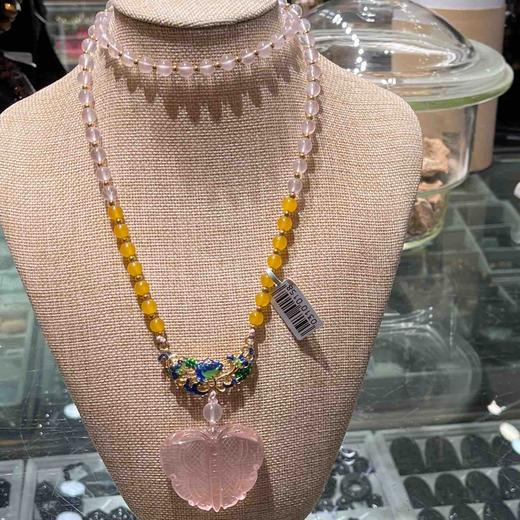 468元/条粉水晶毛衣链 商品图0