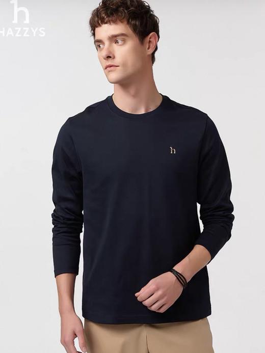 26春季新品上新！ 哈吉斯经典基础款长袖打底衫   圆领衫 商品图2