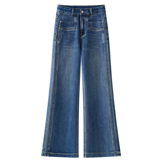 MYX牛仔筒喇裤2026年春季新款长款高腰微喇裤时尚修身气质鱼尾裤女裤 商品图4