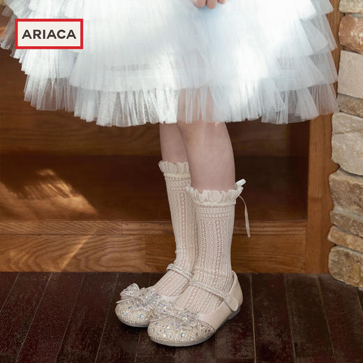 ARIACA艾芮苏女童水钻公主鞋2026春季新款浅口软底皮鞋儿童水晶鞋ARC16C15 商品图6