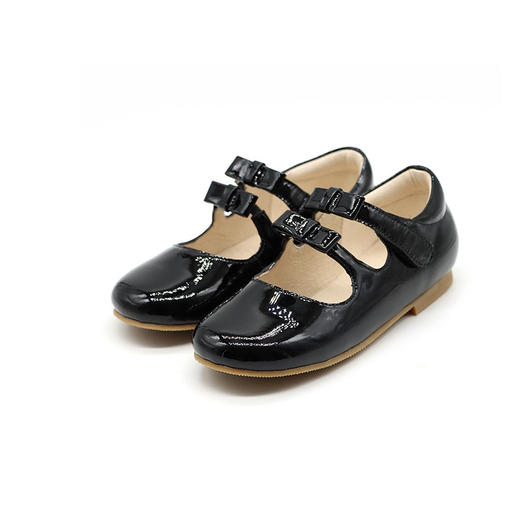 西班牙little winkaa女童公主鞋子新款春秋双蝴蝶结小皮鞋漆皮玛丽珍鞋LW31003 商品图4