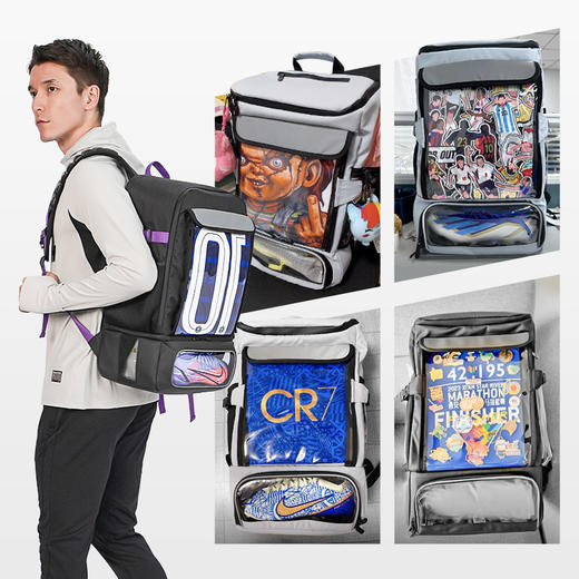 小李子李质造干湿分离多功能收纳虎王系列大容量运动包双肩背包 商品图4