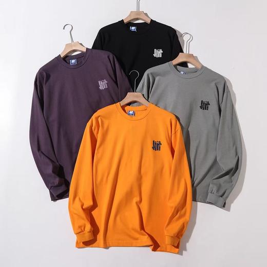 【ctx1】情侣潮流水洗做旧撞色印花打底长袖T恤！！ 商品图1