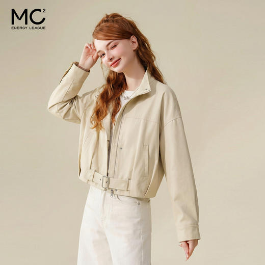 女装立领净色短款外套-92873J6212009 商品图1