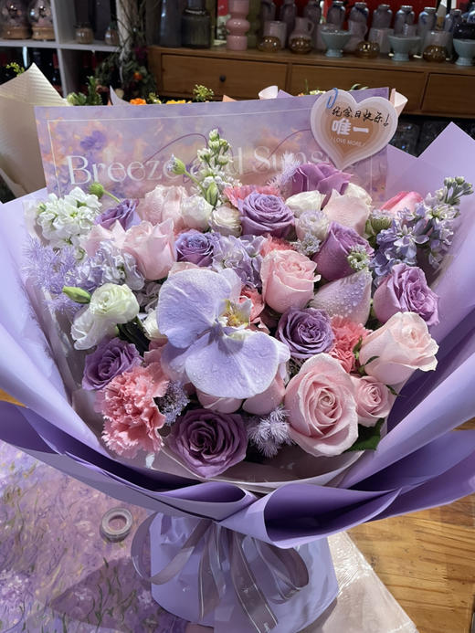 【甜蜜纪念日】温馨浪漫纪念日花束 商品图0