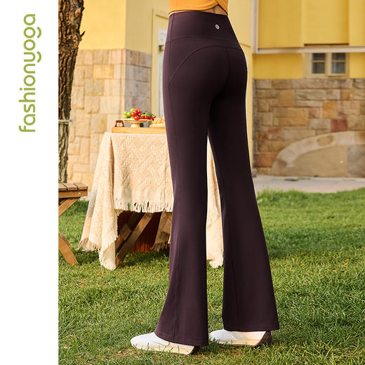 2026春夏FC12908裸塑超模裤凡圣瑜伽简单长腿喇叭裤 商品图12