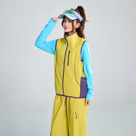 LUCKY DEER/幸运鹿情侣款防泼水运动时尚防风运动马甲