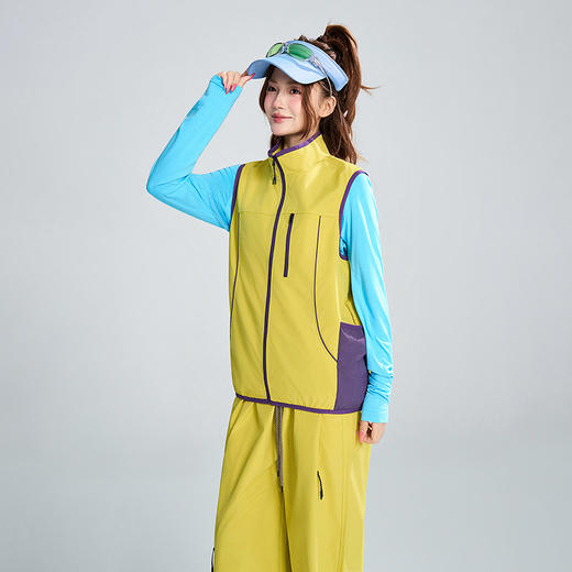 LUCKY DEER/幸运鹿情侣款防泼水运动时尚防风运动马甲 商品图0