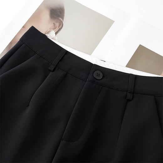 MYX通勤时尚鱼尾裤2026年春季新款显瘦黑色西装裤高腰气质筒喇裤长裤 商品图3