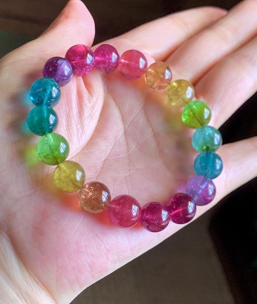 10.5mm单圈彩虹碧玺手串 商品图4