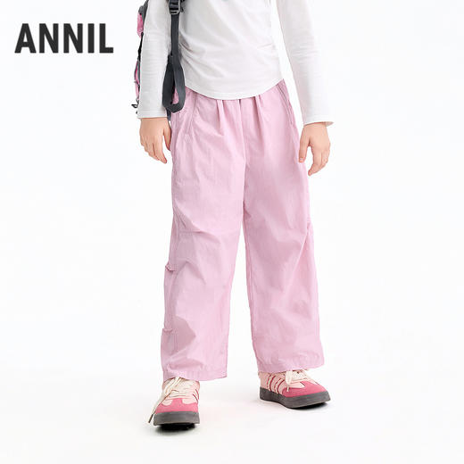 【实体店同款】女童全腰梭织单裤夏季新款安奈儿童装AG626141 商品图0