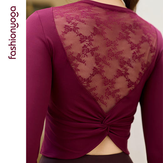 2026春夏FC15354蕾丝拼接美背长袖 商品图4