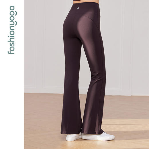 2026春夏FC12908裸塑超模裤凡圣瑜伽简单长腿喇叭裤 商品图8