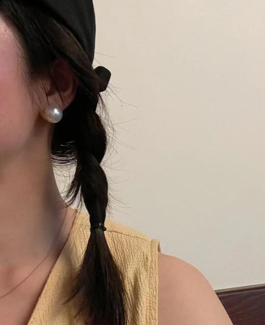 ⁶【极光澳白耳钉裸珠】（一对）基本正圆微微瑕，3A镜面光凤凰级别，按照大小选择，裸珠有24小时鉴赏期，确认要联系工厂加工款式出证书【香港】SS06-QTT-XGZZ 商品图5