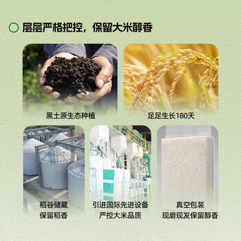 百梁桥长粒香大米20斤 东北大米粳米10kg 真空当季新米25年新米包装 /粮油调味 /米 /珍珠米 商品图4