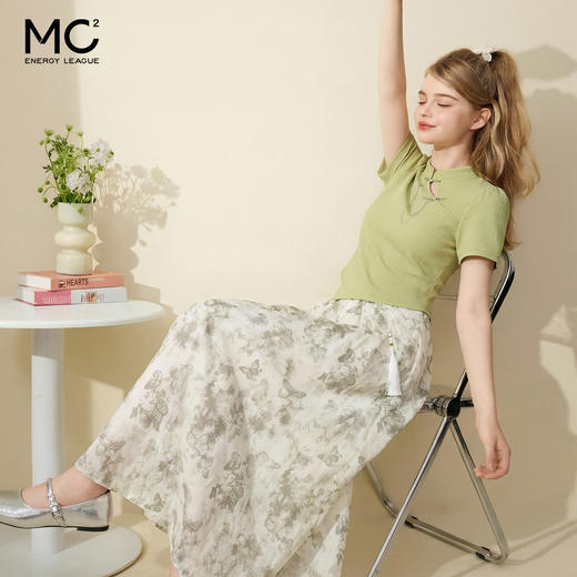 女装国风碎花二件套装-6136S4221136 商品图0