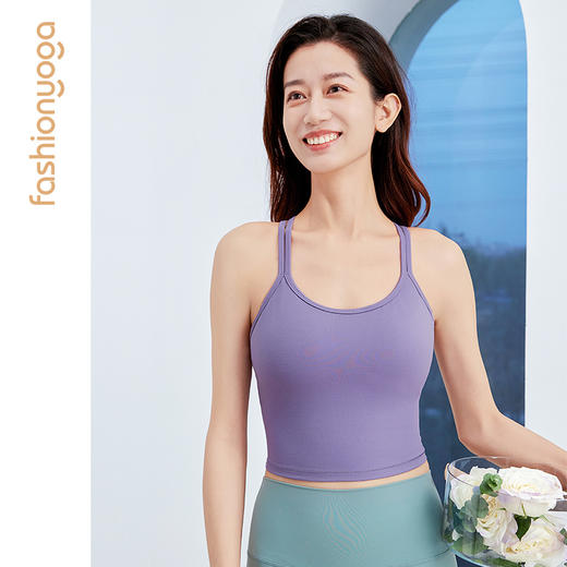 2026春夏FC14226优雅圆领交叉美背背心 商品图7