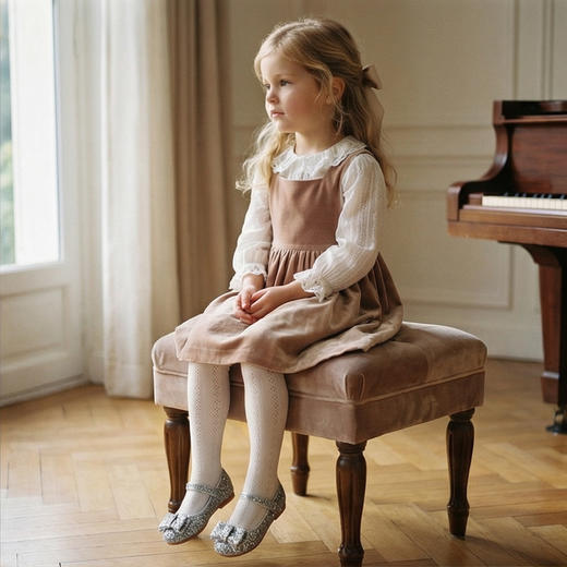 西班牙Little winkaaPB宫廷法式风水晶蝴蝶结公主鞋PB23021 商品图7