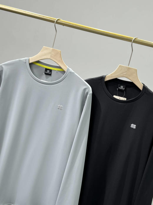 可隆户外运动登山徒步男子弹力圆领长袖T恤 QK 341067 商品图11