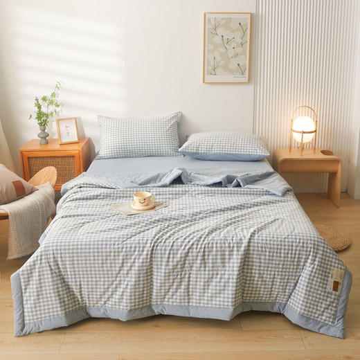 【品牌直发】加倍生活 A类新疆棉花夏被四件套-无印风系列 10色可选 商品图2