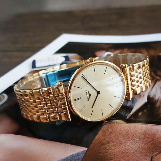 【98新（放置品）】LONGINES 浪琴L4.635.2.32.8石英机芯33MM（女款）嘉岚系列PVD镀金220226TJ01 商品图5
