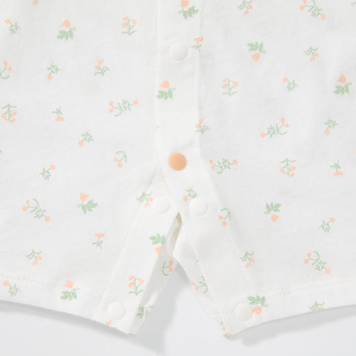 怡比繁花拾光短袖开襟哈衣HY26SUN050粉橘色调59#-80# 商品图11