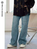 【群内福利】直筒牛仔裤裤子，加肥加大宽松，后腰松紧 商品缩略图2