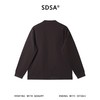 SDSA男士秋冬新款痞帅男装简约复古亨利领设计长袖T恤纯色百搭 商品缩略图4