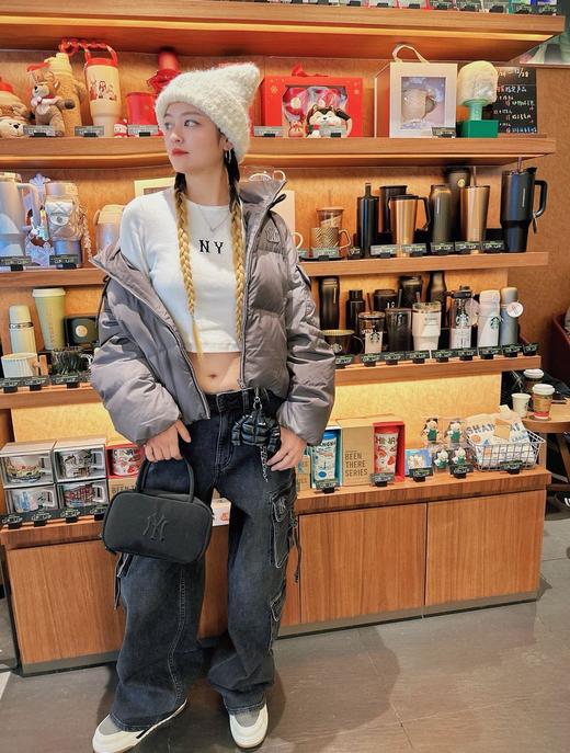 优选 | MLB斜挎手提包 黑色/棕色/深黄色/粉红色 34*10*20（cm） 商品图7