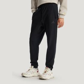 Adidas阿迪达斯男子DOUBLE KNIT JOGGERS 新年款纯棉针织通勤柔软束脚锥形运动裤JL7602